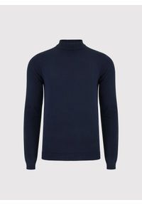 Pako Lorente - PAKO LORENTE - Granatowy bawełniany półgolf męski. Kolor: niebieski, zielony. Materiał: bawełna. Sezon: jesień #8