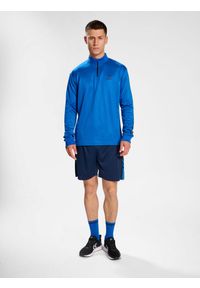 Bluza 1/2 zip Hummel Active PL. Kolor: niebieski. Materiał: tkanina. Sport: fitness