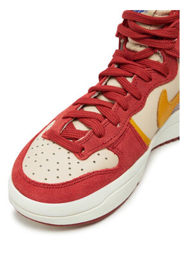Nike Sneakersy Dunk High Up DH3718 600 Pomarańczowy. Kolor: pomarańczowy. Materiał: skóra, zamsz