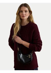 Lauren Ralph Lauren - LAUREN RALPH LAUREN Torebka 431P04070001 Czarny. Kolor: czarny. Materiał: skórzane #7