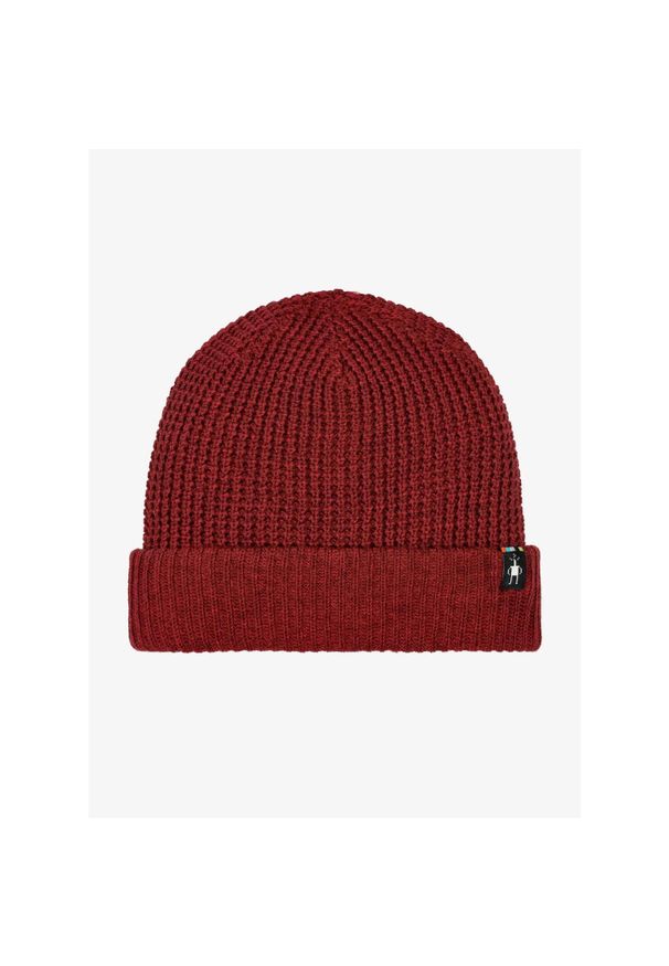 Czapka zimowa Smartwool Creek Run Beanie - currant heather. Kolor: czerwony. Sezon: zima