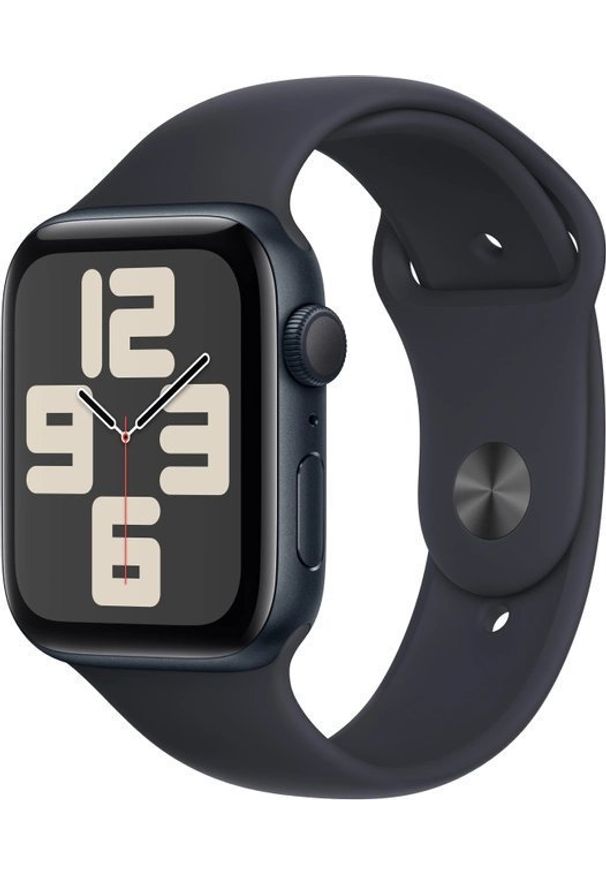 APPLE - Smartwatch Apple Watch SE Gen.2 GPS 44mm Midnight Alu Sport M/L Czarny (MXEK3). Rodzaj zegarka: smartwatch. Kolor: czarny. Styl: sportowy