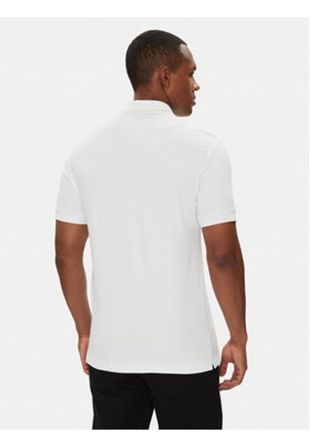 EA7 Emporio Armani Polo 7M000300 AF13739 U0002 Biały Slim Fit. Typ kołnierza: polo. Kolor: biały. Materiał: wiskoza