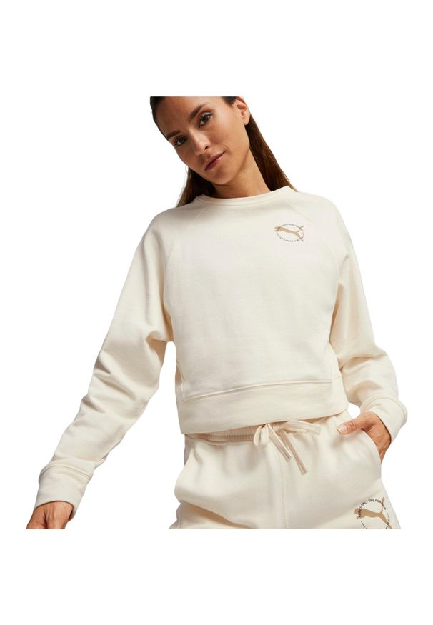 Bluza sportowa damska Puma Better Sportswear Crew. Kolor: beżowy
