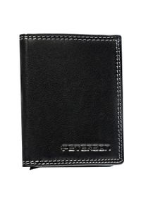 Portfel męski Peterson PTN G372-GKA czarny. Kolor: czarny. Materiał: skóra