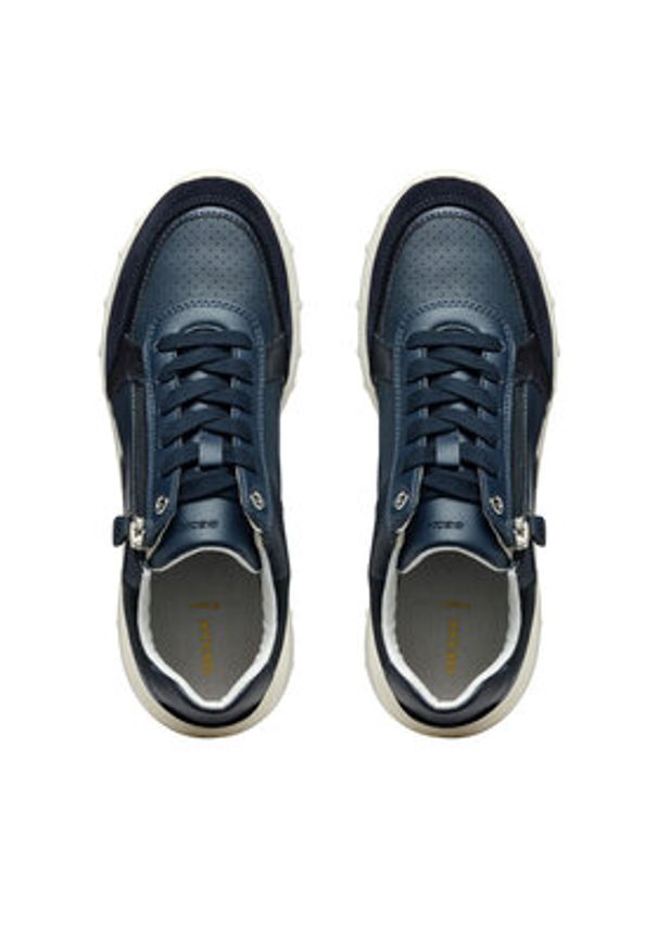 Geox Sneakersy New Aneko Abx D36LPB 05422 C4002 Granatowy. Kolor: niebieski. Materiał: skóra