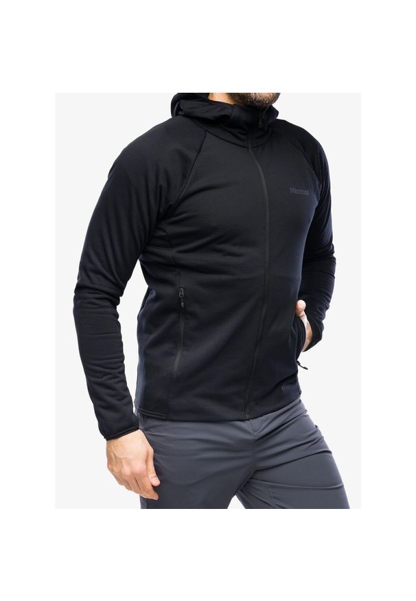 Bluza rozpinana męska Marmot Leconte Full Zip Hoody. Kolor: czarny