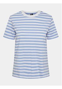 Pieces T-Shirt Ria 17146339 Niebieski Regular Fit. Kolor: niebieski. Materiał: bawełna #4