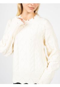 Pinko Sweter "Chianti" | 1G166W Y79B | Chianti | Kobieta | Biały. Okazja: na co dzień. Kolor: biały. Materiał: poliester, wiskoza, poliamid. Styl: casual #4