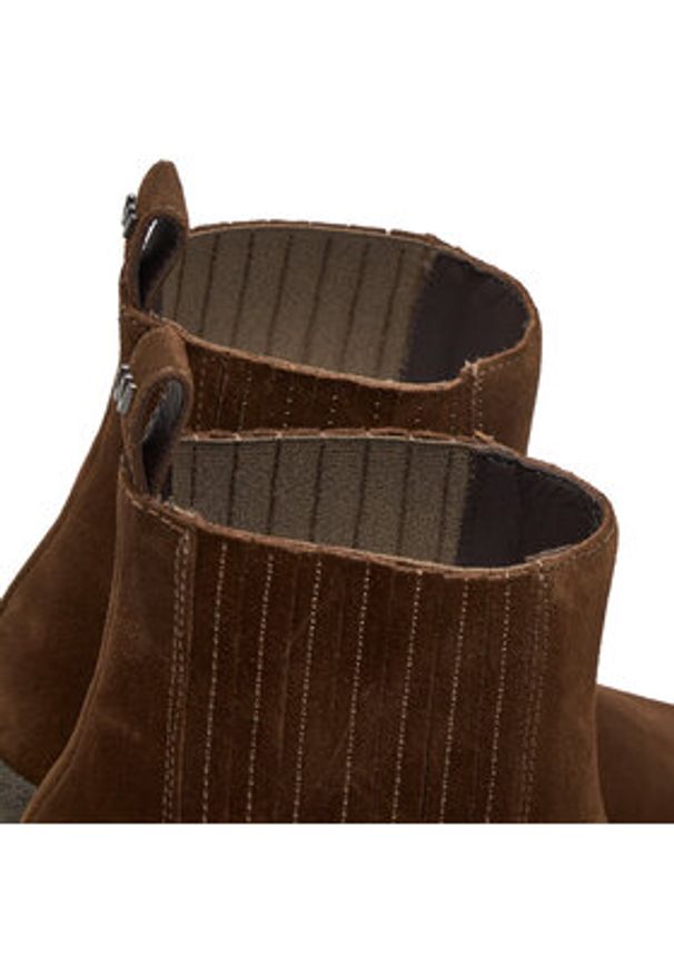 Weekend Max Mara Sztyblety Genepi 24257960556 Brązowy. Kolor: brązowy. Materiał: zamsz, skóra