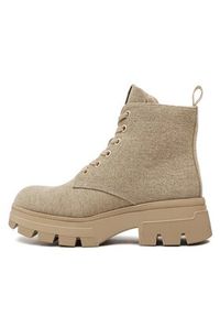 Calvin Klein Jeans Trapery Chunky Combat Laceup Boot Co YW0YW01239 Beżowy. Kolor: beżowy. Materiał: materiał #4