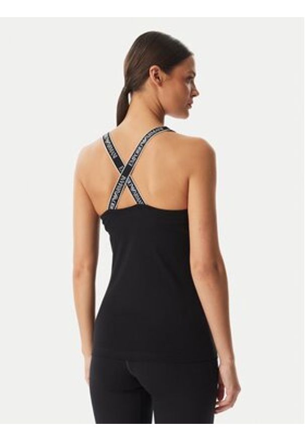 Emporio Armani Underwear Top EW002903 AF19026 UC001 Czarny Slim Fit. Kolor: czarny. Materiał: bawełna