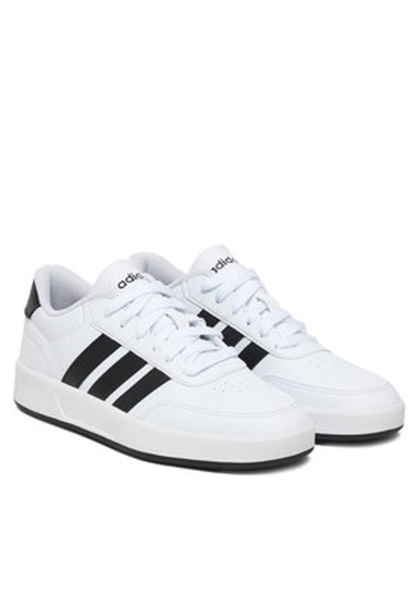 Adidas - adidas Sneakersy Breaknet 3.0 JR8448 Biały. Kolor: biały. Materiał: skóra