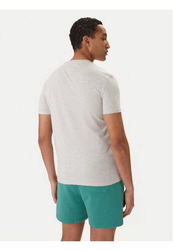 Tommy Jeans T-Shirt DM0DM20363 Szary Slim Fit. Kolor: szary. Materiał: bawełna