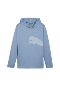 Puma - Bluza męska PUMA Train All Day Big Cat Hoodie. Kolor: niebieski #1