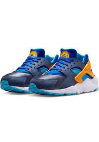 Buty Nike Air Huarache Run Jr 654275 422 niebieskie. Okazja: na co dzień. Zapięcie: sznurówki. Kolor: niebieski. Materiał: materiał, tkanina, syntetyk. Model: Nike Huarache, Nike Air Huarache. Sport: bieganie #6