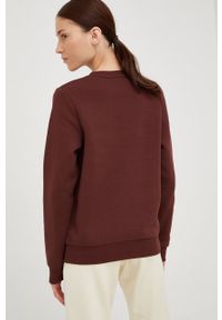 Peak Performance bluza damska kolor brązowy gładka. Kolor: brązowy. Wzór: gładki #4