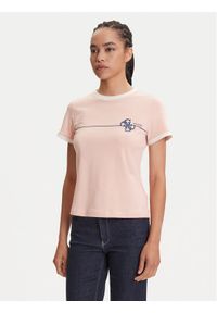 Guess T-Shirt V5YI01 J1314 Różowy Regular Fit. Kolor: różowy. Materiał: bawełna
