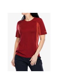 Koszulka na rower damska Smartwool Mountain Bike Short Sleeve Jersey. Kolor: czerwony. Materiał: jersey. Sport: kolarstwo