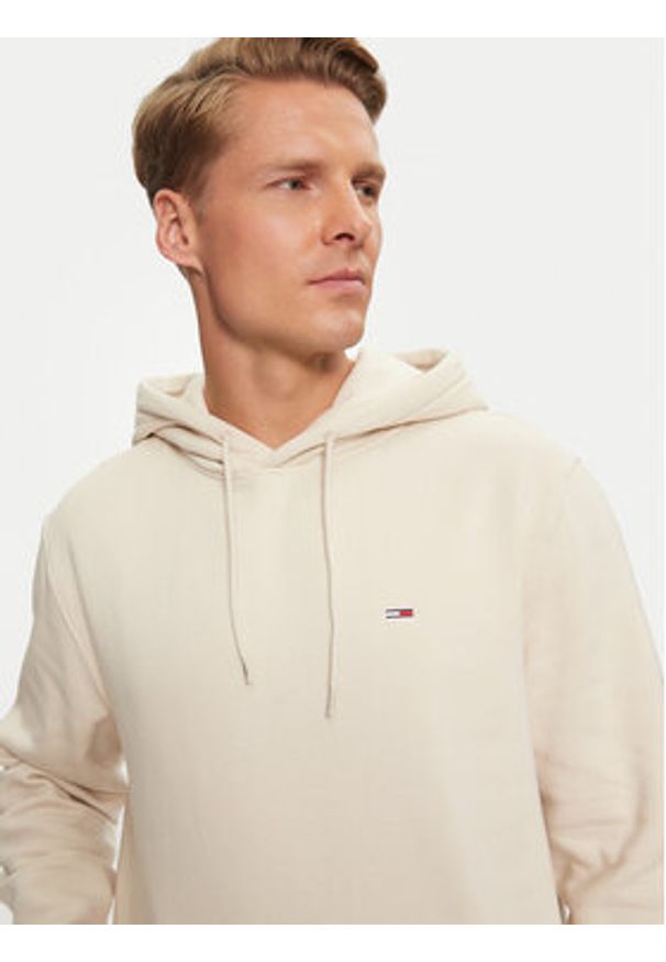 Tommy Jeans Bluza DM0DM20742 Beżowy Regular Fit. Kolor: beżowy. Materiał: bawełna