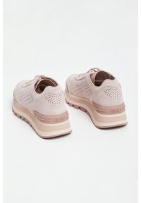 Liu Jo - Sneakersy damskie skórzane LIU JO. Nosek buta: okrągły. Materiał: skóra