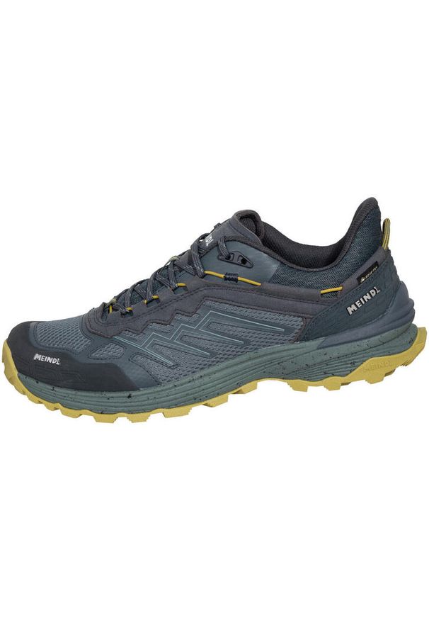 Buty trekkingowe męskie MEINDL Jamaica GTX z membraną Gore-tex. Kolor: zielony. Technologia: Gore-Tex. Sport: turystyka piesza