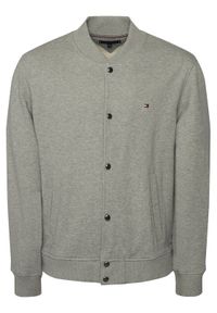 TOMMY HILFIGER - Tommy Hilfiger Kurtka bomber Essential MW0MW42470 Szary Regular Fit. Kolor: szary. Materiał: bawełna #1