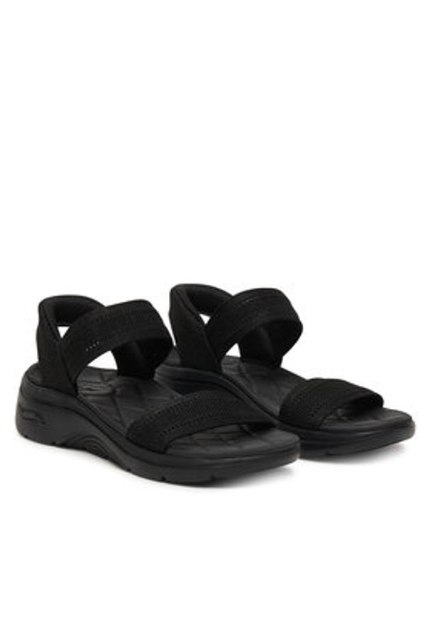 skechers - Skechers Sandały Slip-Ins: Arch Fit 2.0 Sandal - Kennedy 140844/BBK Czarny. Kolor: czarny. Materiał: materiał