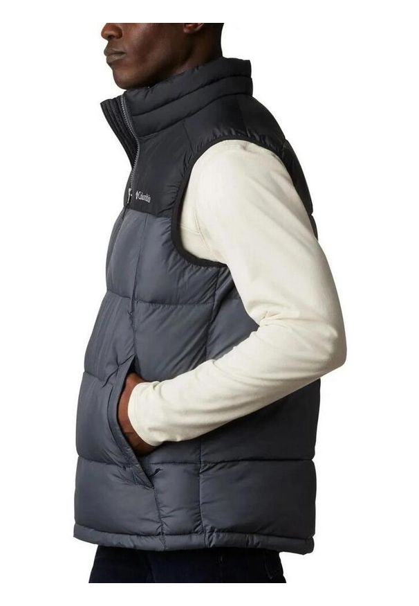 columbia - Kamizelka męska Columbia Pike Lake. Kolor: wielokolorowy, szary, czarny. Materiał: syntetyk. Technologia: Omni-Heat (Columbia). Sezon: zima