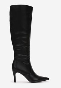 Renee - Czarne Kozaki Vanillashadow. Wysokość cholewki: przed kolano. Nosek buta: szpiczasty. Kolor: czarny. Szerokość cholewki: normalna. Wzór: gładki #3