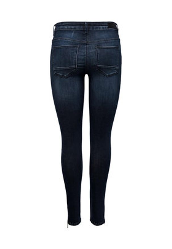 only - ONLY Jeansy 15209349 Granatowy Skinny Fit. Kolor: niebieski