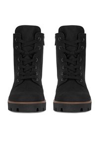 Rieker Trzewiki 79240-00 Czarny. Kolor: czarny. Materiał: materiał #4