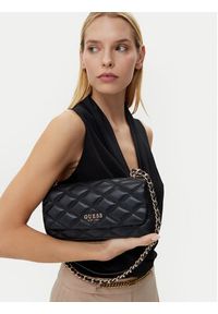Guess Torebka HWQG96 32210 Czarny. Kolor: czarny. Materiał: skórzane