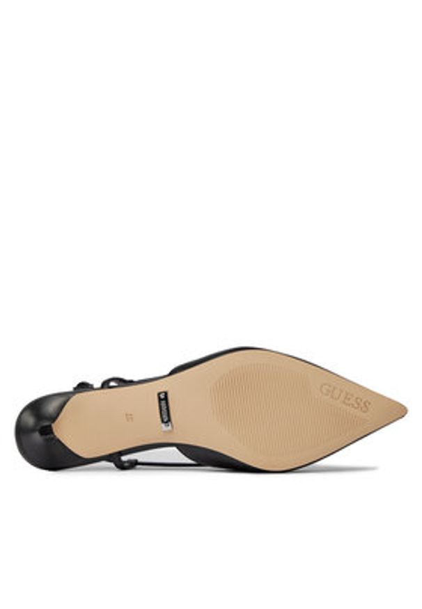 Guess Sandały Jesson FLPJES LEA05 Czarny. Kolor: czarny. Materiał: skóra