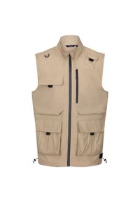 Regatta - Bezrękawnik Męska Łatwe Pakowanie Travel Light. Kolor: beżowy. Długość rękawa: bez rękawów. Sport: turystyka piesza #1