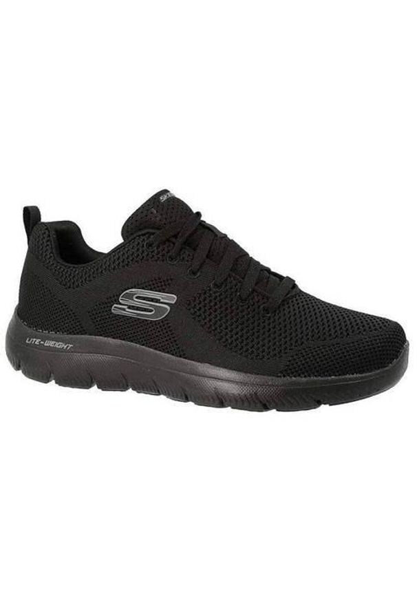 skechers - Buty do chodzenia męskie Skechers Brisbane. Zapięcie: sznurówki. Kolor: wielokolorowy, czarny. Materiał: guma, materiał, tkanina, syntetyk. Szerokość cholewki: normalna. Sport: turystyka piesza