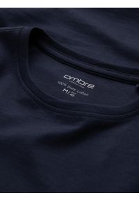 Ombre Clothing - Zestaw longsleeve męski z długim rękawem 2-pak - mix V7. Kolor: zielony. Materiał: skóra, materiał, bawełna. Długość rękawa: długi rękaw. Długość: długie. Wzór: gładki, aplikacja, jednolity #8