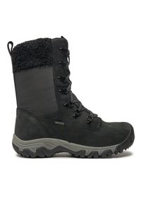 keen - Keen Śniegowce Greta Tall Waterproof 1029410 Czarny. Kolor: czarny. Materiał: skóra