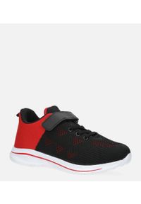 Casu - czarne buty sportowe na rzep casu 920a. Zapięcie: rzepy. Kolor: czarny, wielokolorowy, czerwony #1