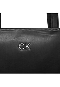 Calvin Klein Torebka Re-Lock Seasonal Shopper Lg K60K611334 Czarny. Kolor: czarny. Materiał: skórzane #2
