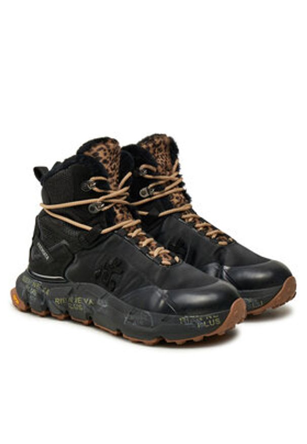 Premiata Sneakersy Saintcrd 397M Czarny. Kolor: czarny. Materiał: skóra