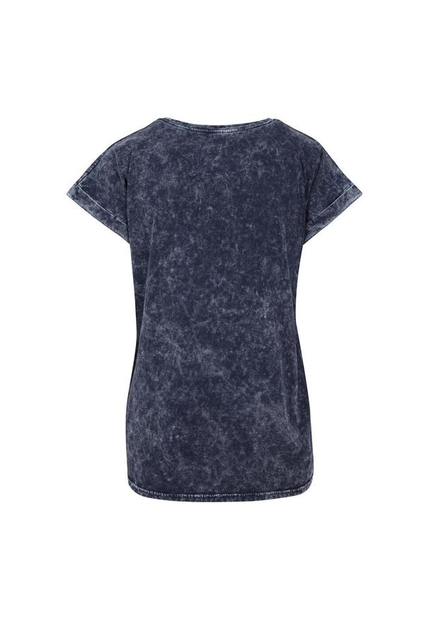 BUILD YOUR BRAND - Koszulka Damska Z Przedłużonymi Ramionami Acid Wash. Kolor: wielokolorowy, niebieski, zielony