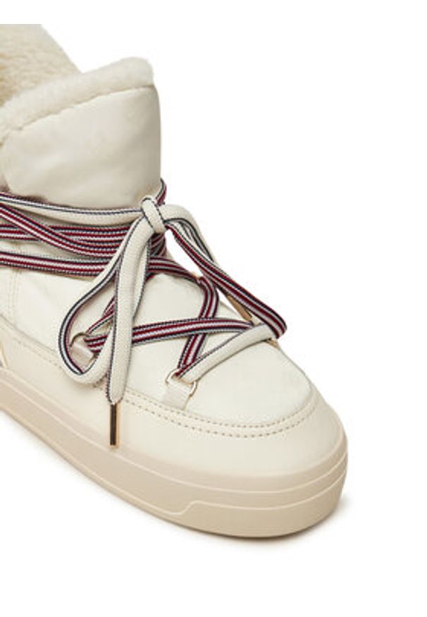 TOMMY HILFIGER - Tommy Hilfiger Śniegowce Snowboot Monogram Faux Fur FW0FW08389 Beżowy. Kolor: beżowy. Materiał: materiał