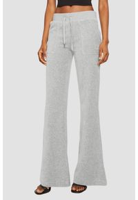 Juicy Couture - JUICY COUTURE Szare spodnie dresowe damskie Layla Low Rise, Rozmiar XS. Stan: obniżony. Kolor: szary. Materiał: dresówka #1