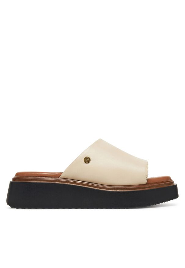 Klapki Beverly Hills Polo Club. Kolor: kremowy