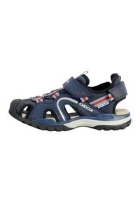 Sandały Geox Model J Borealis Boy B Kolor Czarny. Kolor: niebieski. Materiał: skóra, syntetyk