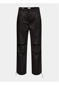 Only & Sons Spodnie materiałowe Fred 22028250 Czarny Loose Fit. Kolor: czarny. Materiał: bawełna #3