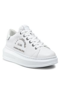 Karl Lagerfeld - KARL LAGERFELD Sneakersy KL62539 Biały. Kolor: biały. Materiał: skóra