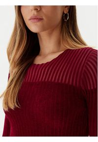 Guess Sukienka dzianinowa W5BK63 Z0890 Czerwony Slim Fit. Kolor: czerwony. Materiał: syntetyk, wiskoza #4