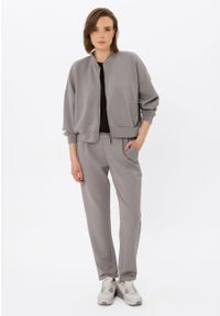 Volcano - Dresowe spodnie N-INFINI. Materiał: dresówka. Wzór: gładki #1